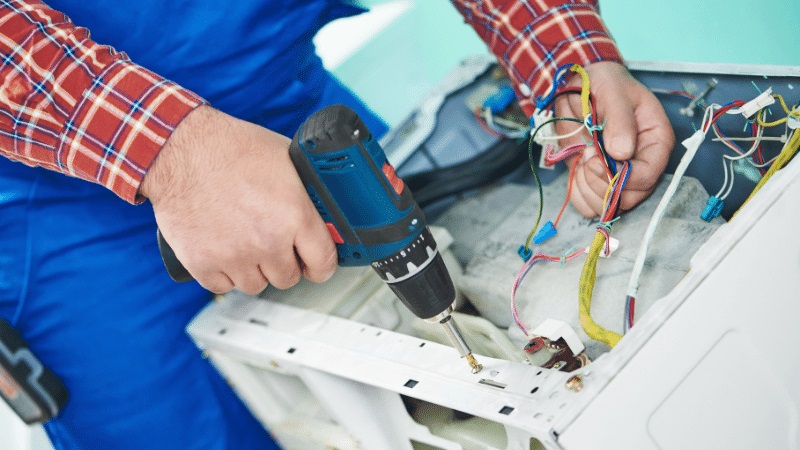 Altındağ Airfel Airfel çamaşır makinesi kart tamiri – Su almama arızası orijinal parça ile giderildi. - Teknik servis örneği