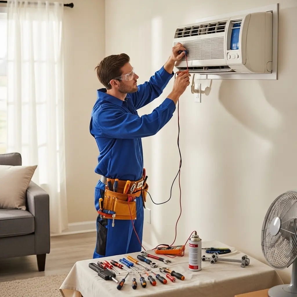 Altındağ Airfel Airfel klima gaz dolumu ve bakım – Enerji verimliliği artırıldı. - Teknik servis örneği